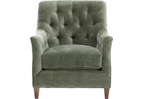 hickory heritage green accent chair z  