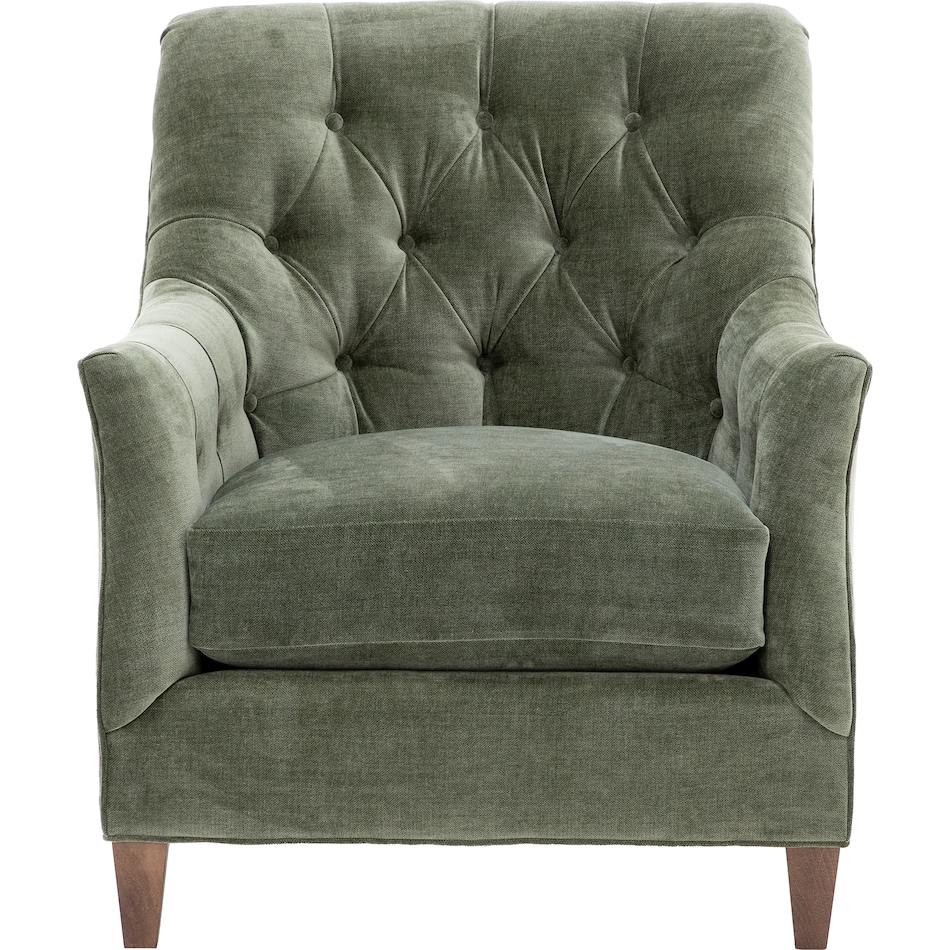 hickory heritage green accent chair z  