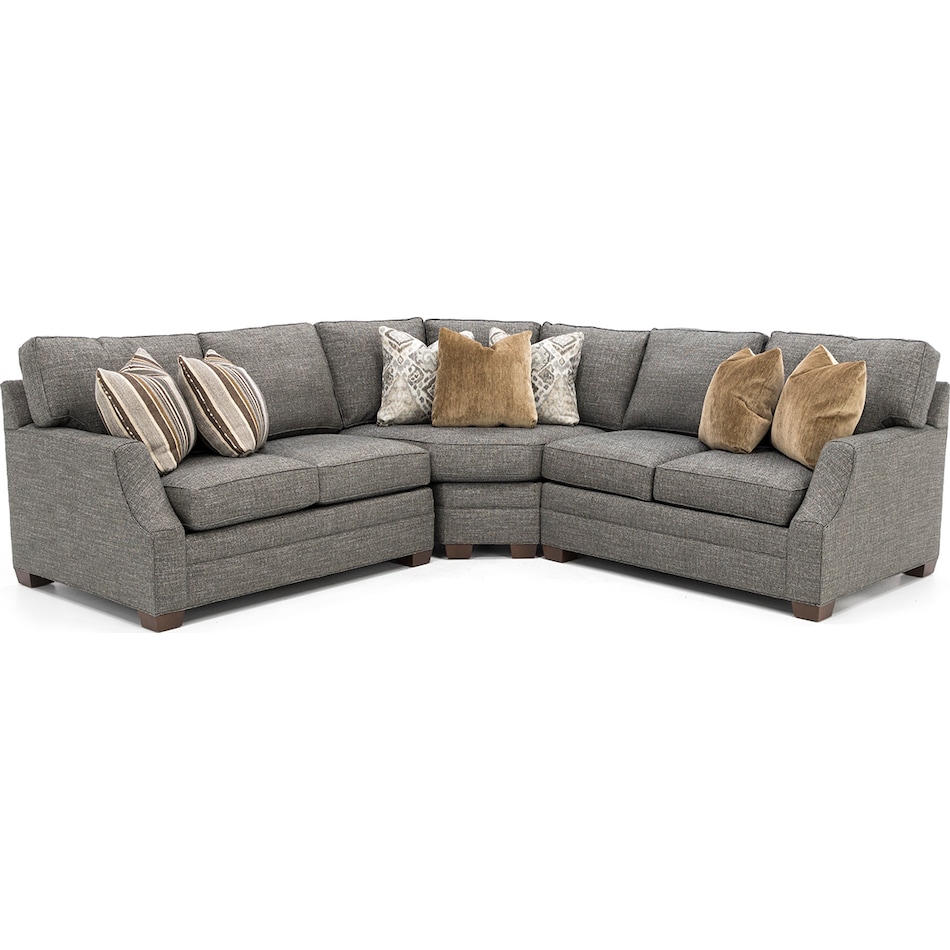 hickory heritage grey sta fab sectional pieces zpkg  