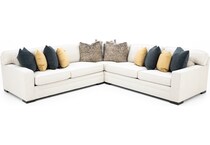 hickory heritage white sta fab sectional pieces zpkg  