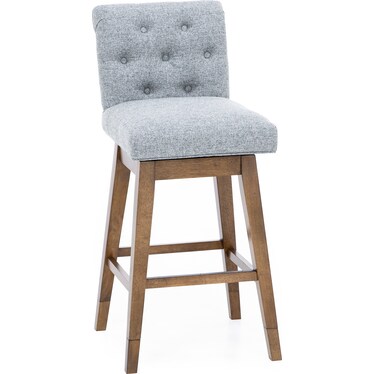 Tufted 25.5" Swivel Counter Stool