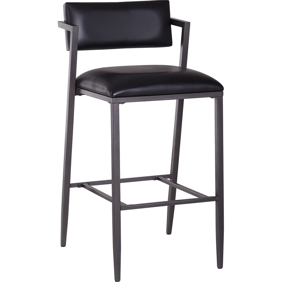 hils black bar stool   