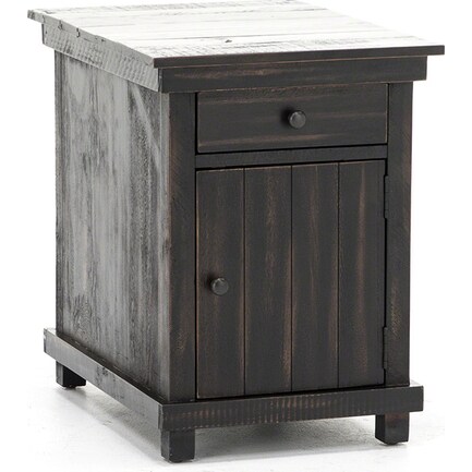Villa Collection Black Single Door Accent Cabinet