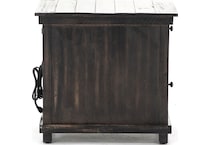 hils black chairside table   