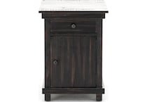 hils black chairside table   