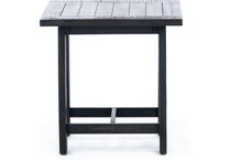hils black end table   