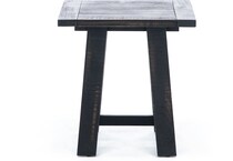 hils black end table   