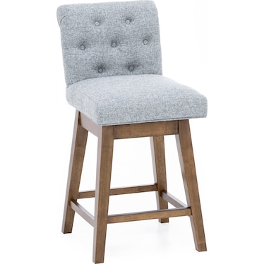 Tufted 25.5" Swivel Counter Stool