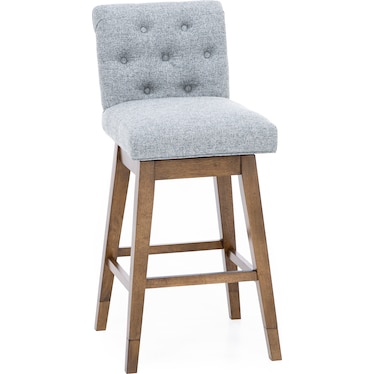 Tufted 25.5" Swivel Counter Stool