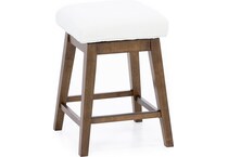hils brown   white inch & over bar seat stool   