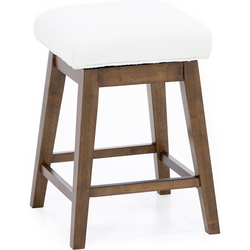 hils brown   white inch & over bar seat stool   