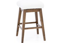 hils brown   white inch & over bar seat stool   
