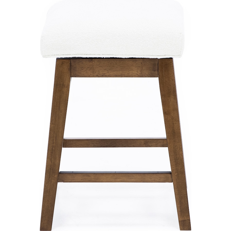 hils brown   white inch & over bar seat stool   