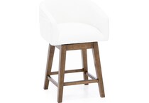 hils brown   white inch & over bar seat stool   