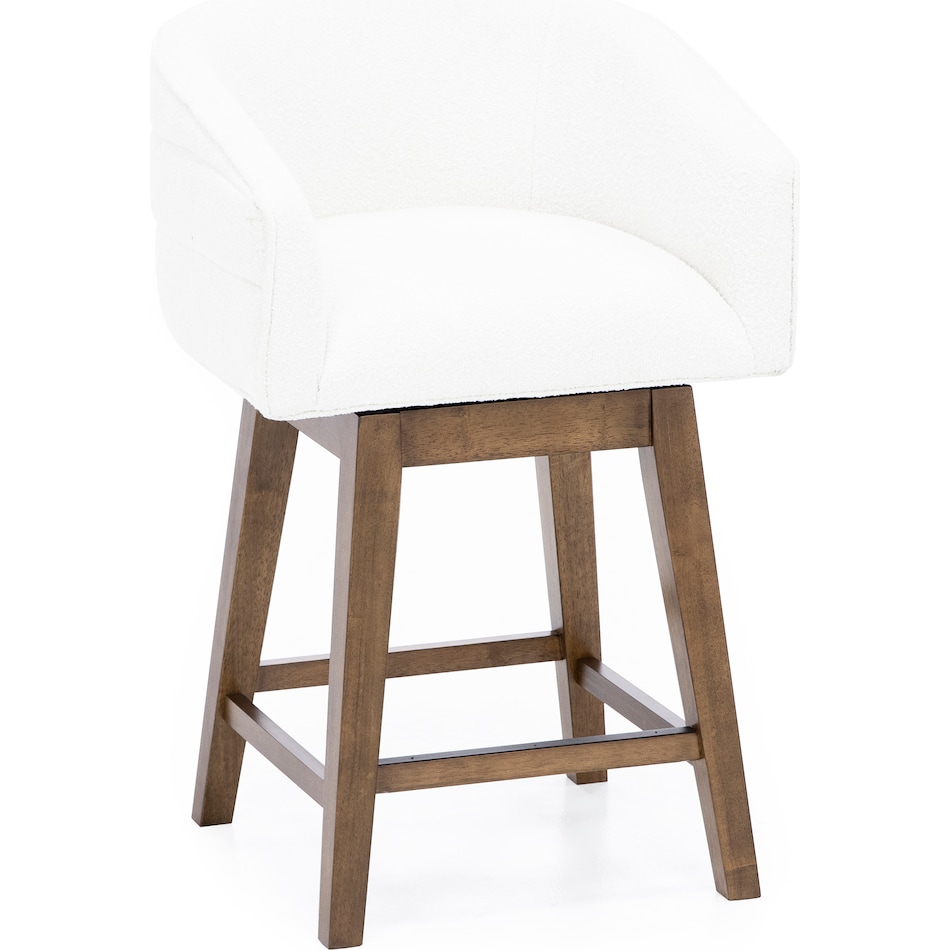 hils brown   white inch & over bar seat stool   