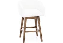 hils brown   white inch & over bar seat stool   