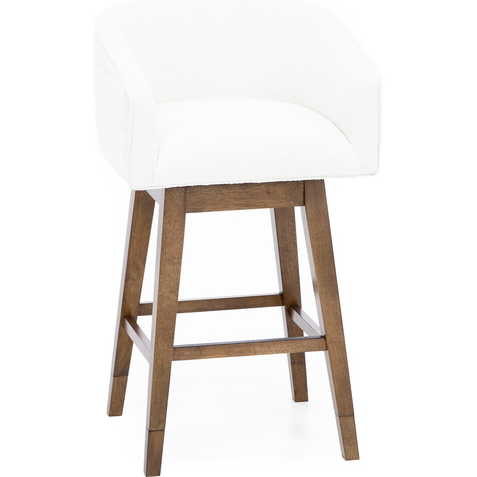 hils brown   white inch & over bar seat stool   