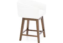 hils brown   white inch & over bar seat stool   