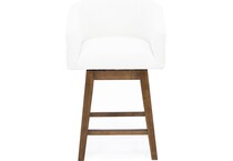 hils brown   white inch & over bar seat stool   