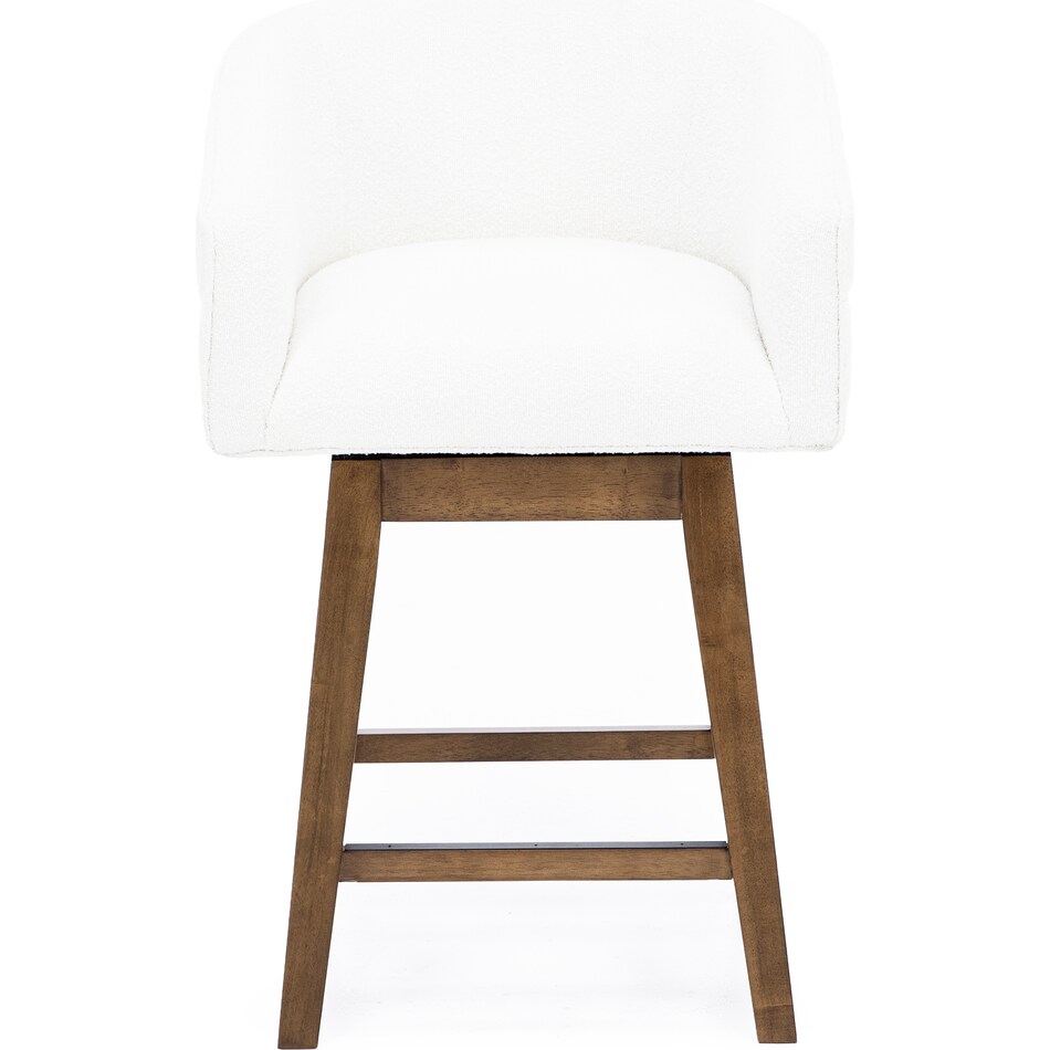 hils brown   white inch & over bar seat stool   