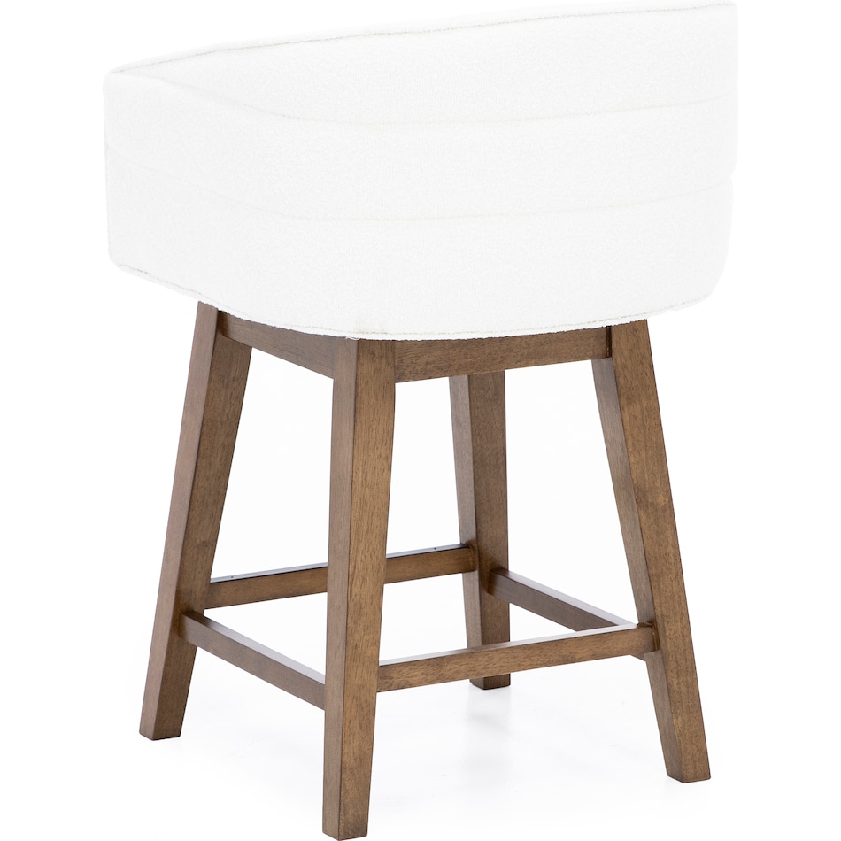hils brown   white inch & over bar seat stool   