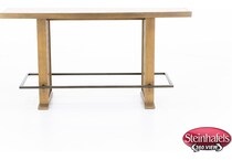 hils brown inch bar height table rectangle  image   