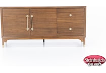 hils brown buffet server sideboard  image   