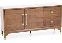 hils brown buffet server sideboard   