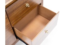 hils brown buffet server sideboard   