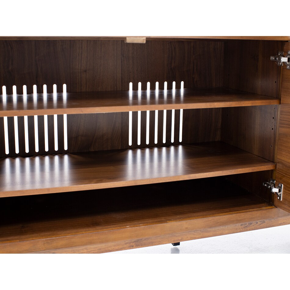 hils brown buffet server sideboard   