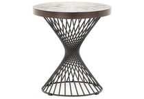 hils brown end table   