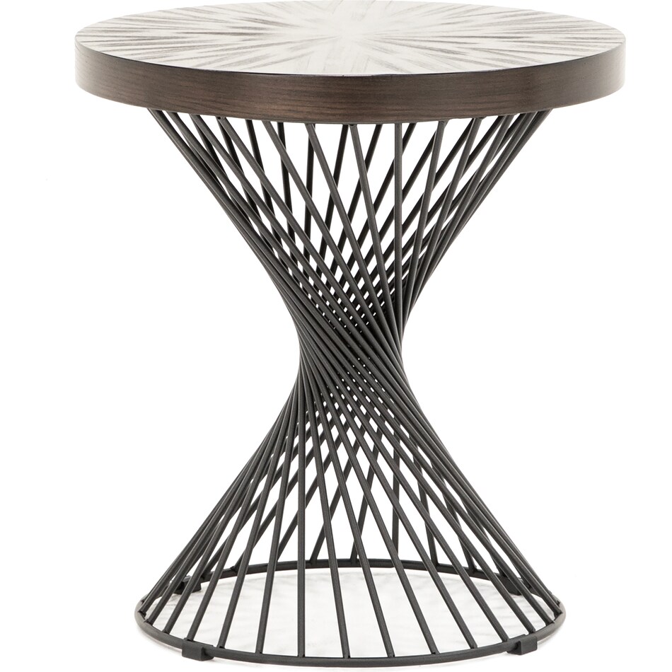 hils brown end table   