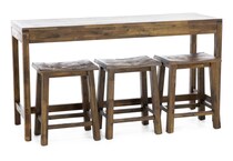 hils brown sofa table   