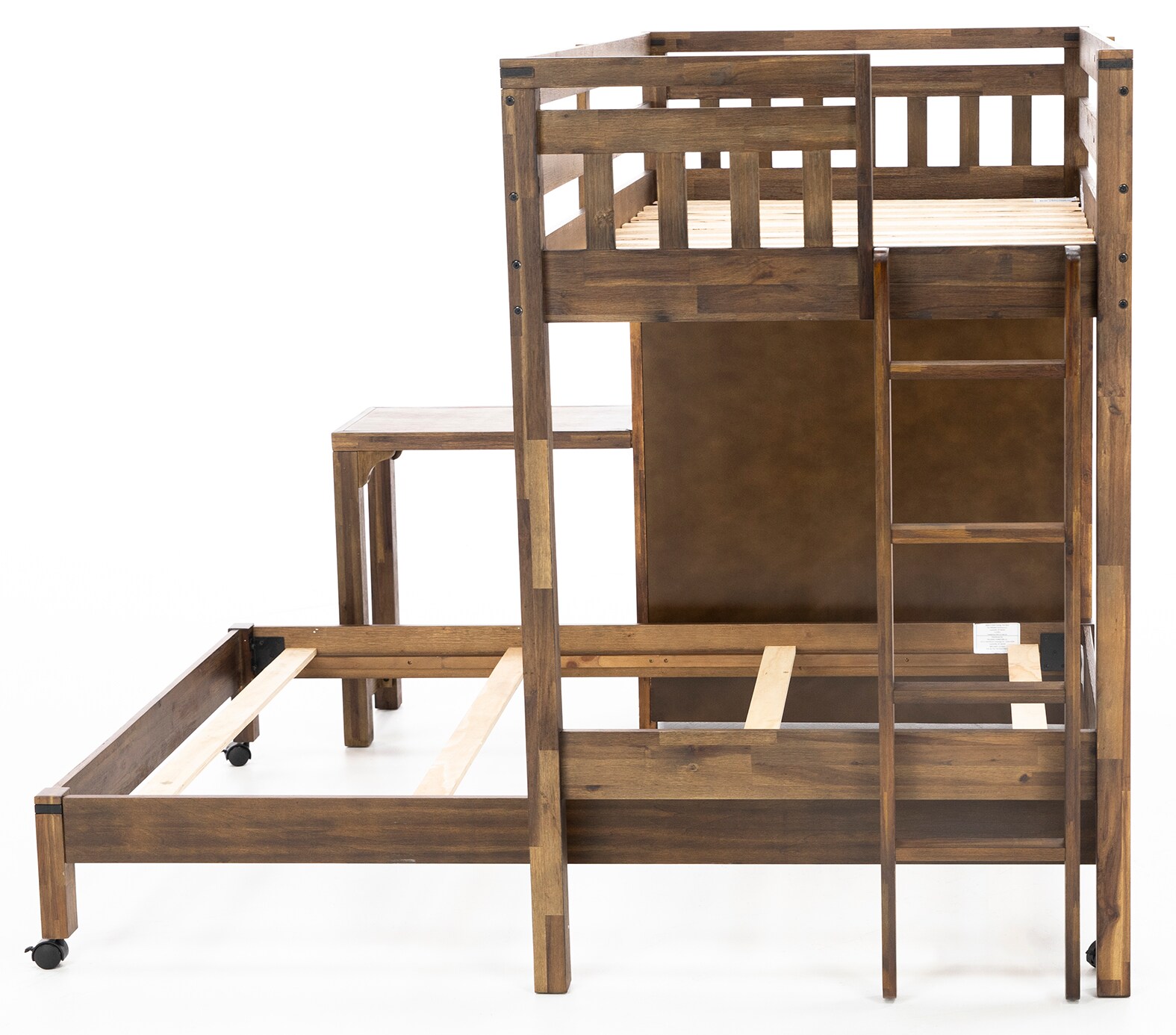 St. Croix Twin over Full Loft with Chest & Desk, Walnut