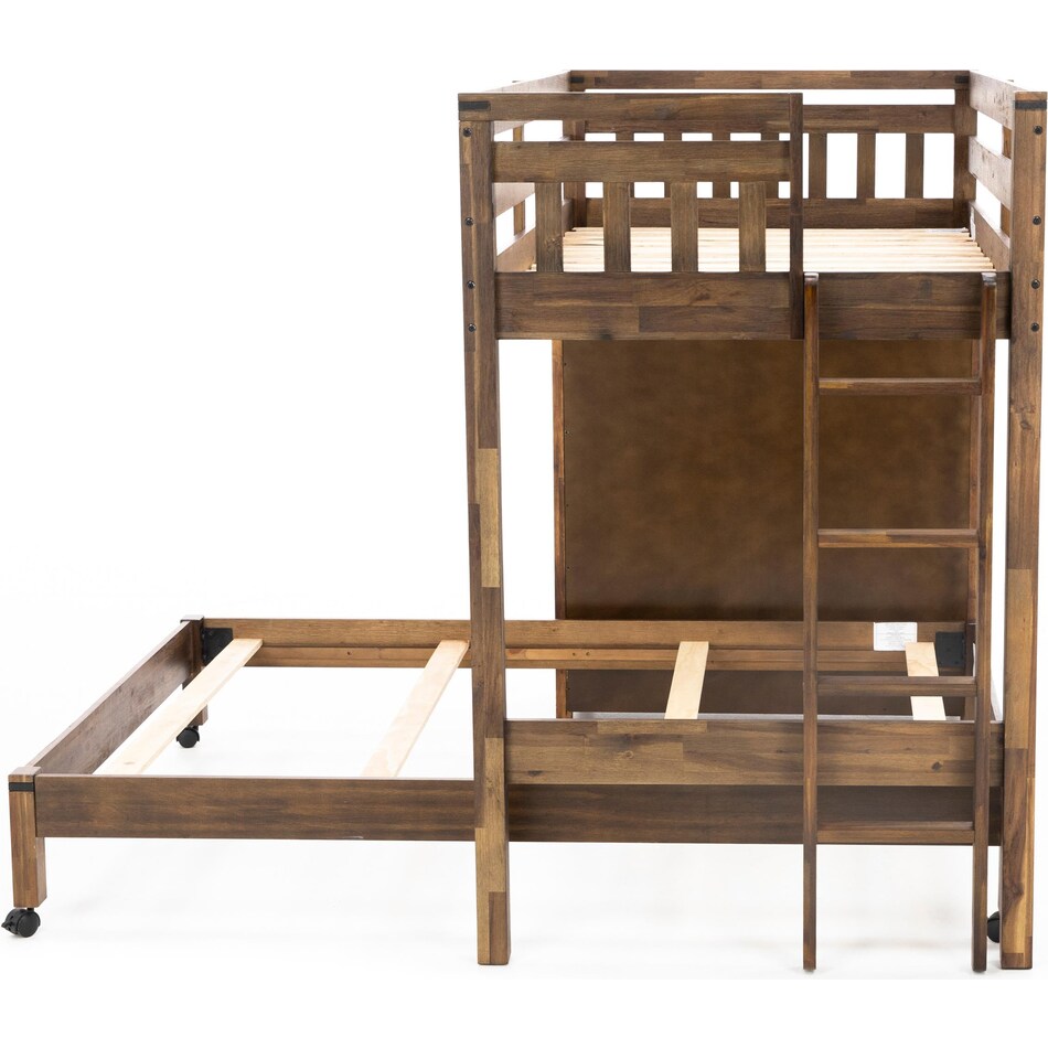 hils brown twin loft bed headboard tfl  