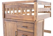 hils brown twin loft bed headboard tfl  