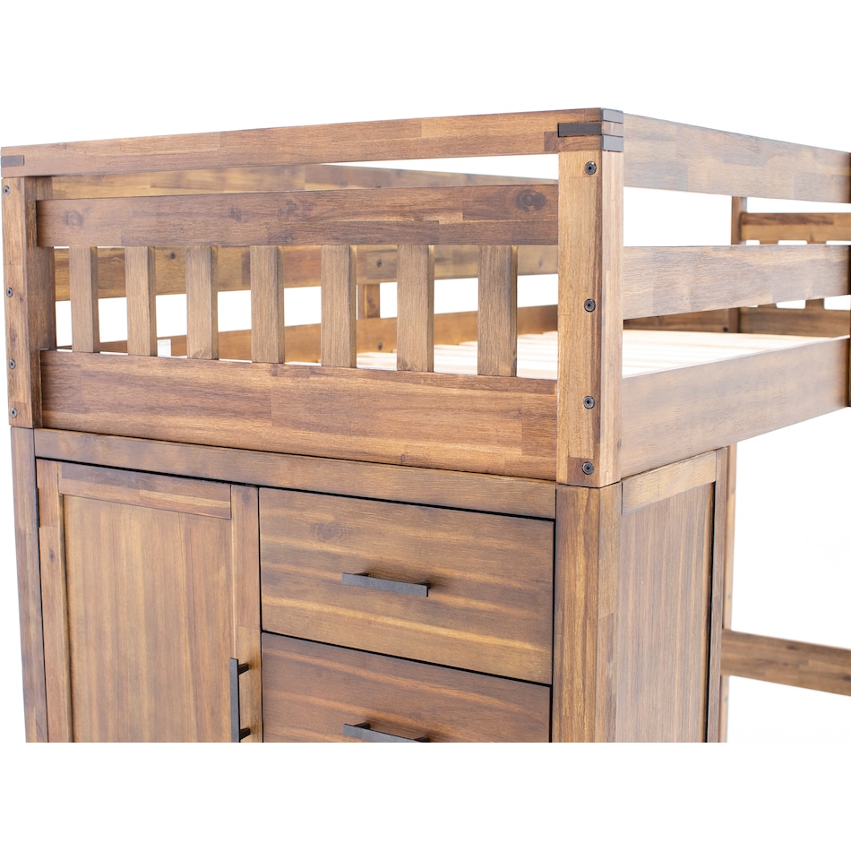 hils brown twin loft bed headboard tfl  