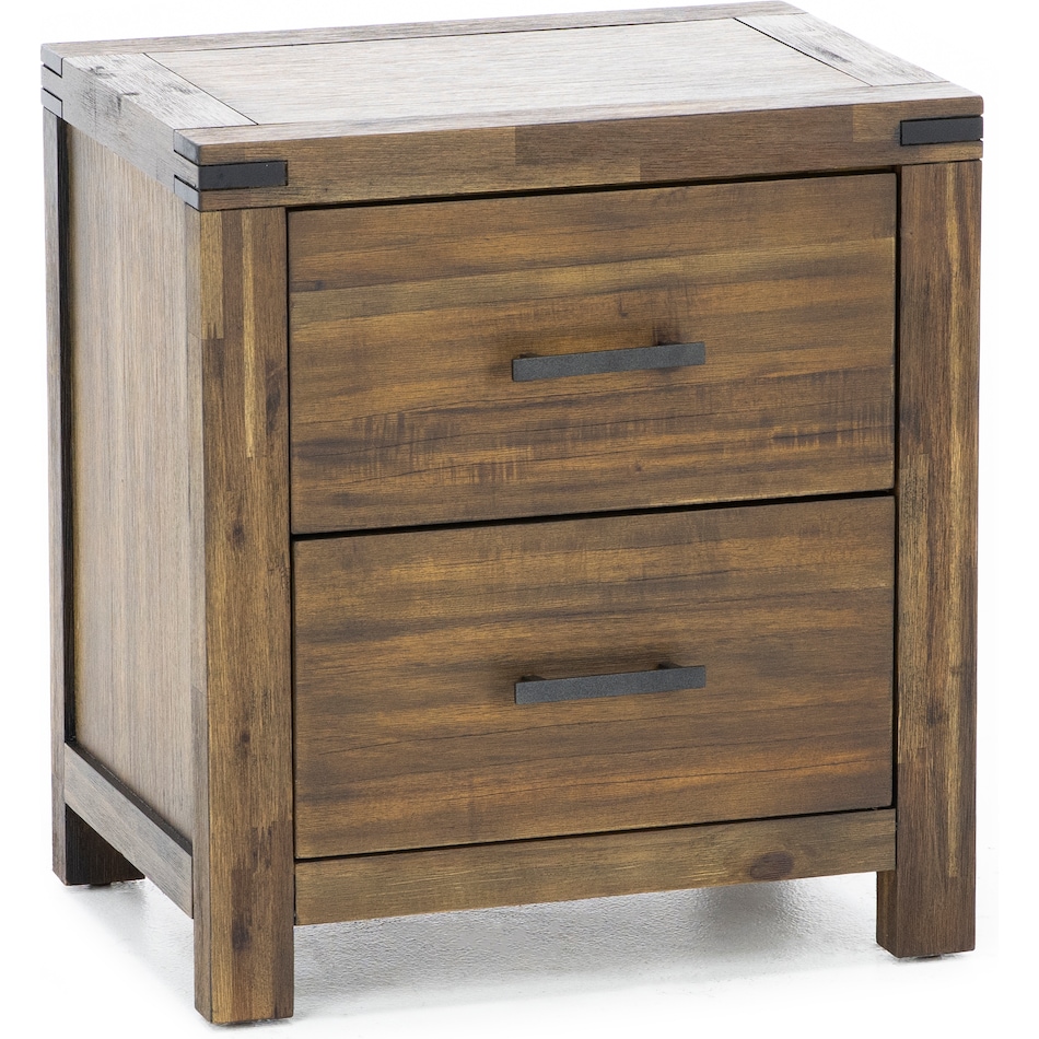hils brown two drawer   