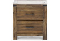 hils brown two drawer   