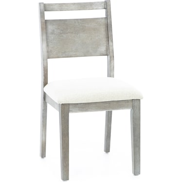 Last One! Kirkwood Set of Two Upholstered Side Chair, Grey