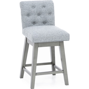 Tufted 25.5" Swivel Counter Stool