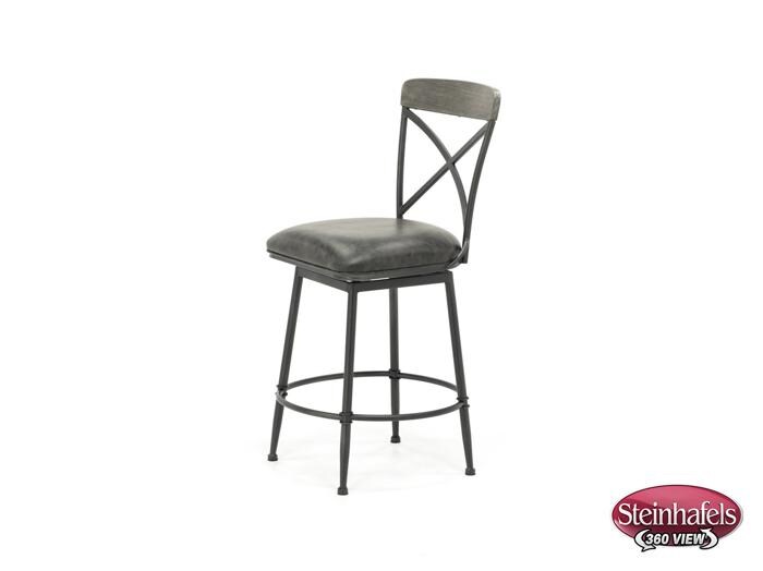 hils grey bar stool  image   