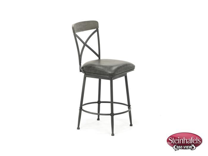 hils grey bar stool  image   