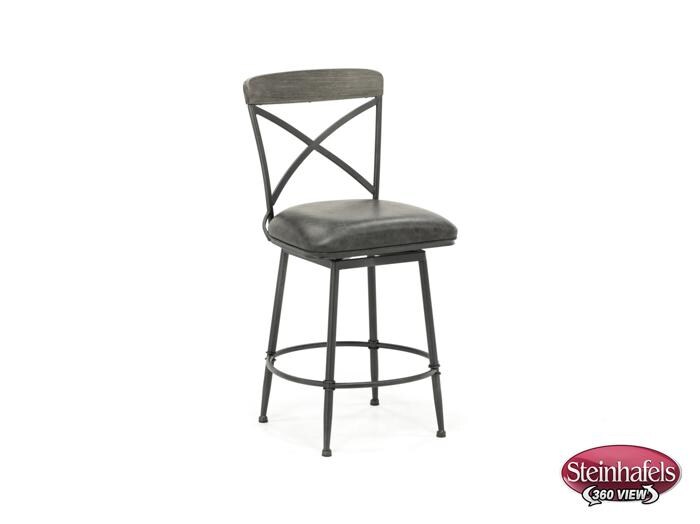 hils grey bar stool  image   