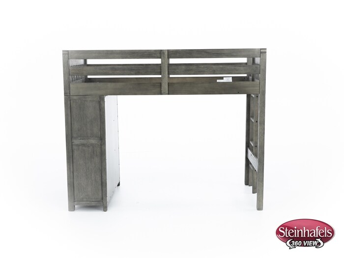 hils grey twin loft bed headboard  image tlc  