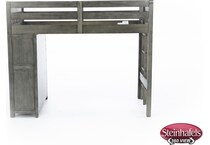 hils grey twin loft bed headboard  image tlc  