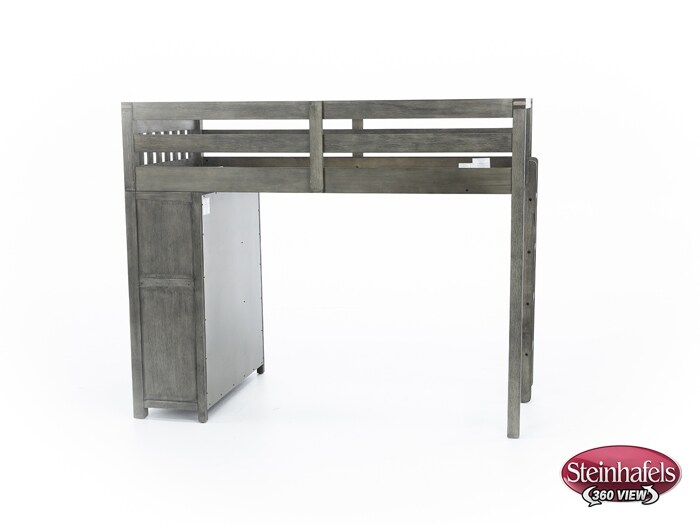 hils grey twin loft bed headboard  image tlc  