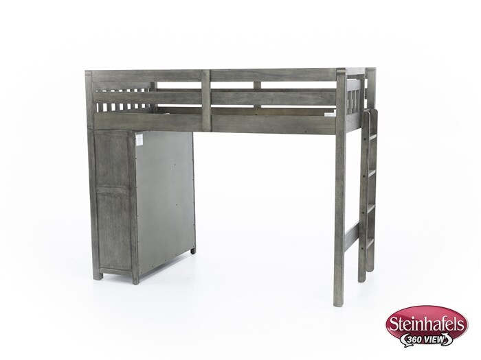 hils grey twin loft bed headboard  image tlc  