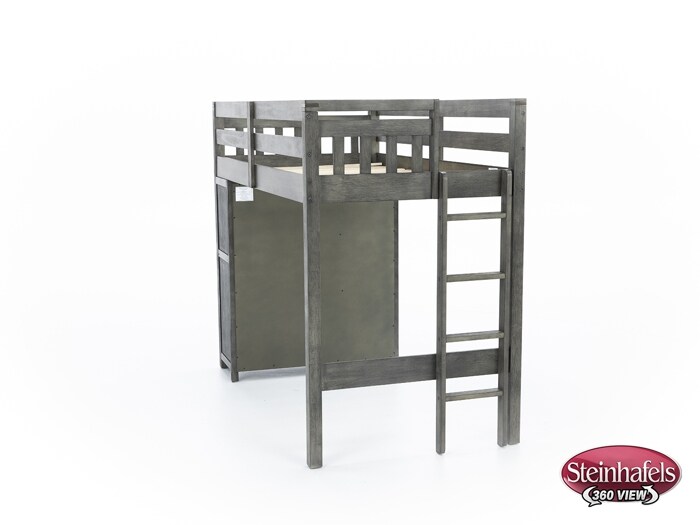 hils grey twin loft bed headboard  image tlc  