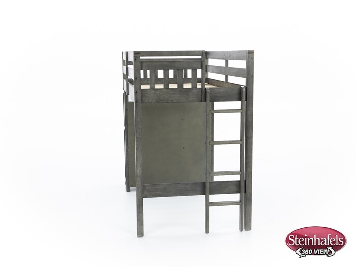 hils grey twin loft bed headboard  image tlc  